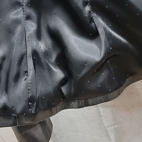 LA MAISON Dark Brown Leather Moto Jacket w/ Collar, Leather Bomber, Women's sz S - Picture 10 of 11